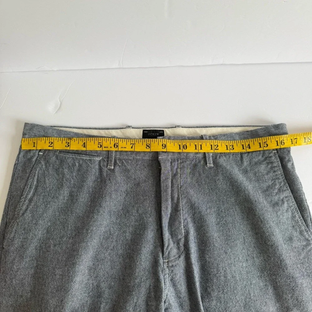 J. CREW 484 Slim-Fit Twill Pant 32x30 (measured‎ 33x29.5) Grey Stretch Career